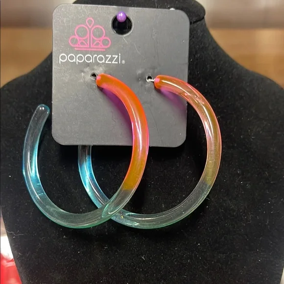 Paparazzi Multicolor Hoop Earrings - Picture 1 of 2